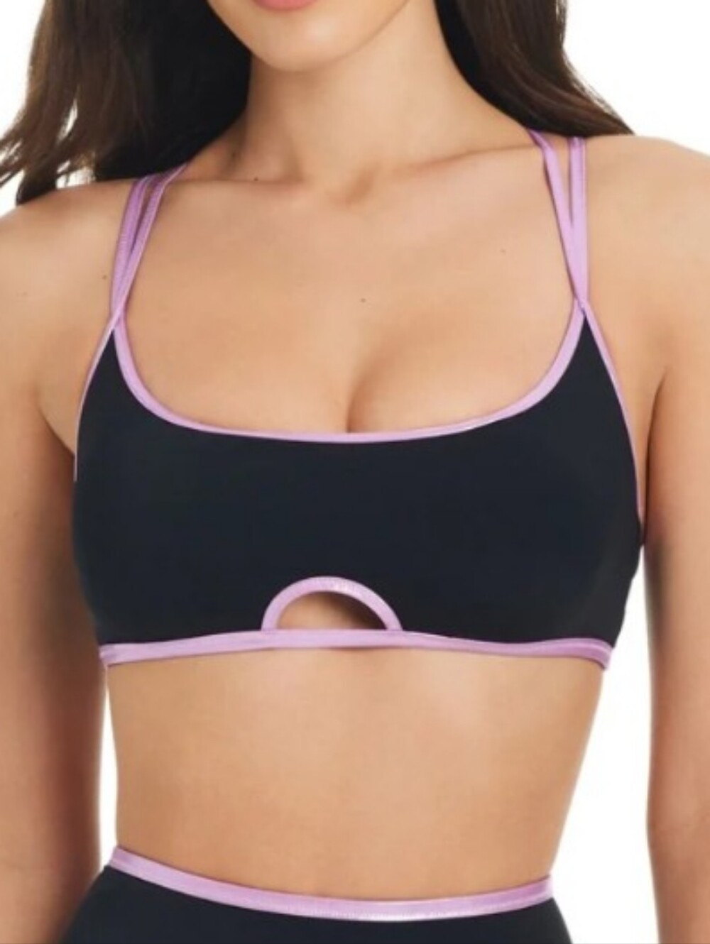Red Carter Center Stage Cutout Bikini Top